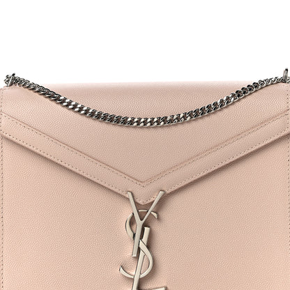 Saint Laurent Grain De Poudre Monogram Cassandra Clasp Bag Marble Pink 8 of 12