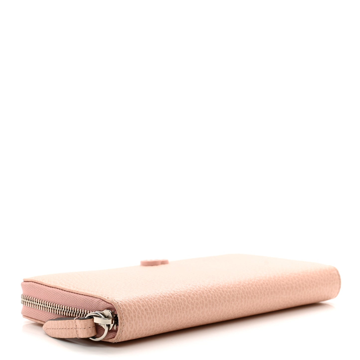Dollar Calfskin Monochrome GG Marmont Zip Around Wallet Perfect Pink