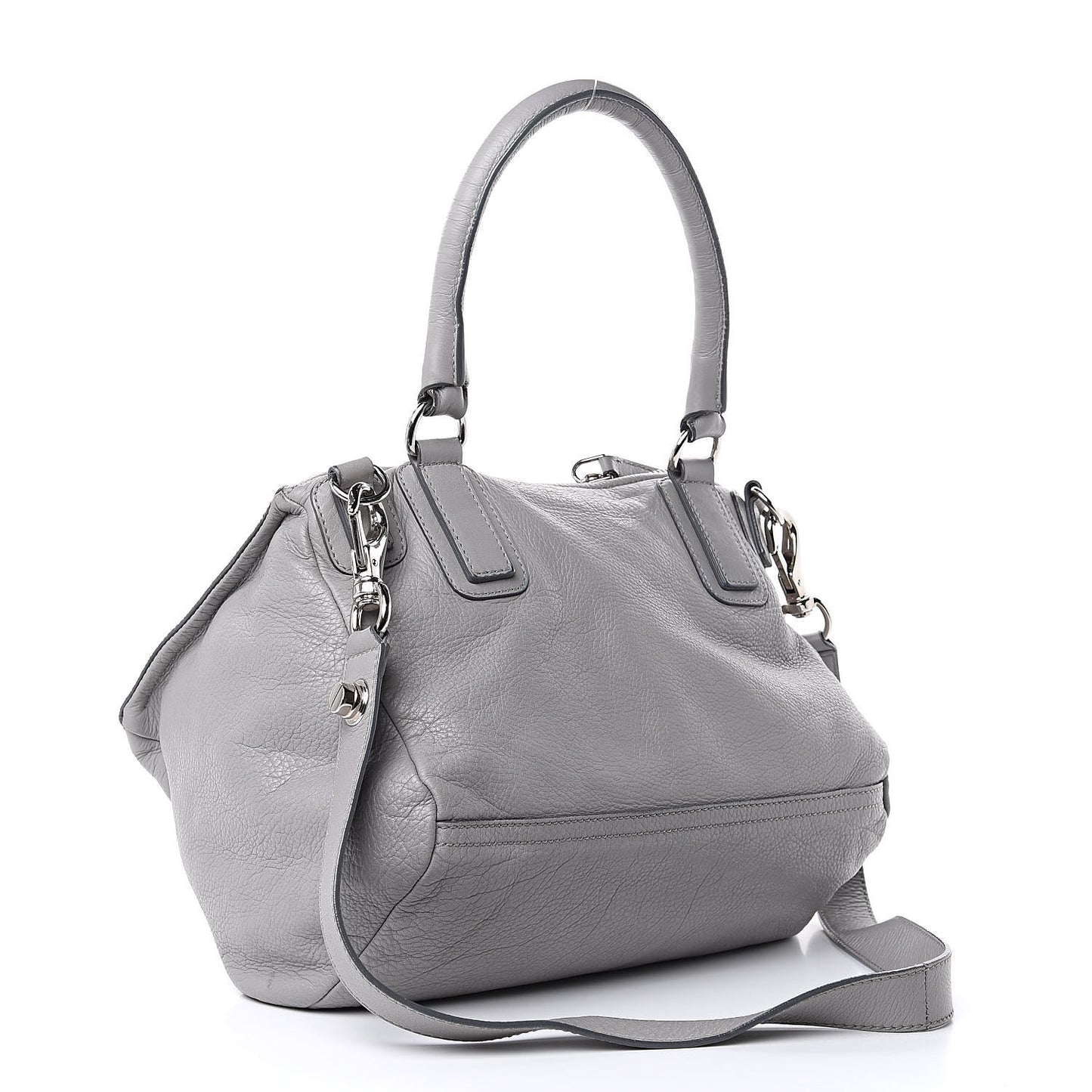 Calfskin Medium Bolt Stud Pandora Pearl Grey
