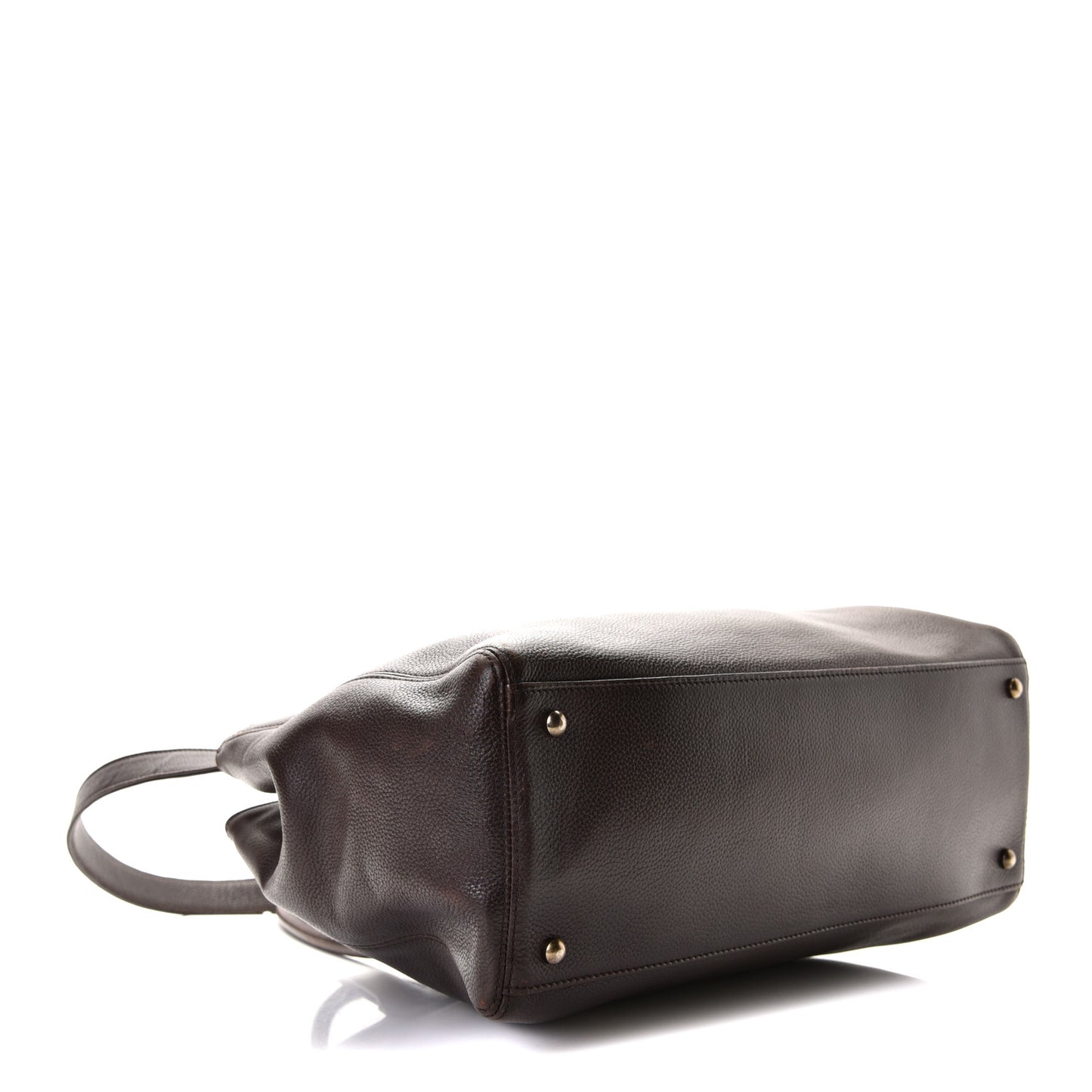 Calfskin Cerf Executive Shopper Tote Brown