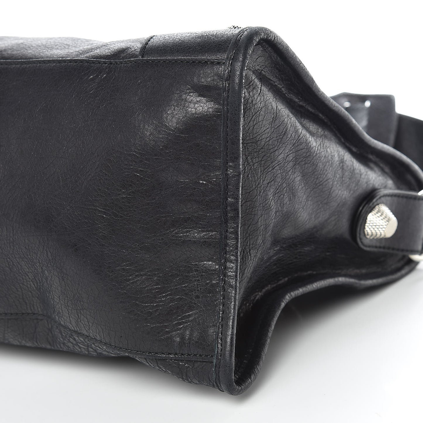 Agneau Giant 21 Silver Hardware Part Time Black