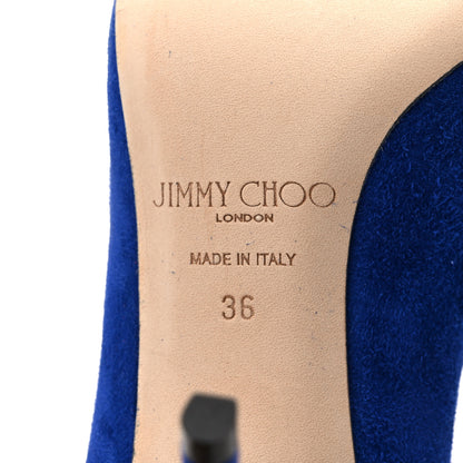 Jimmy Choo Suede Pumps 36 Blue 7 of 8