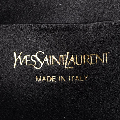 Saint Laurent Calfskin Monogram Large Belle De Jour Clutch Black 6 of 8