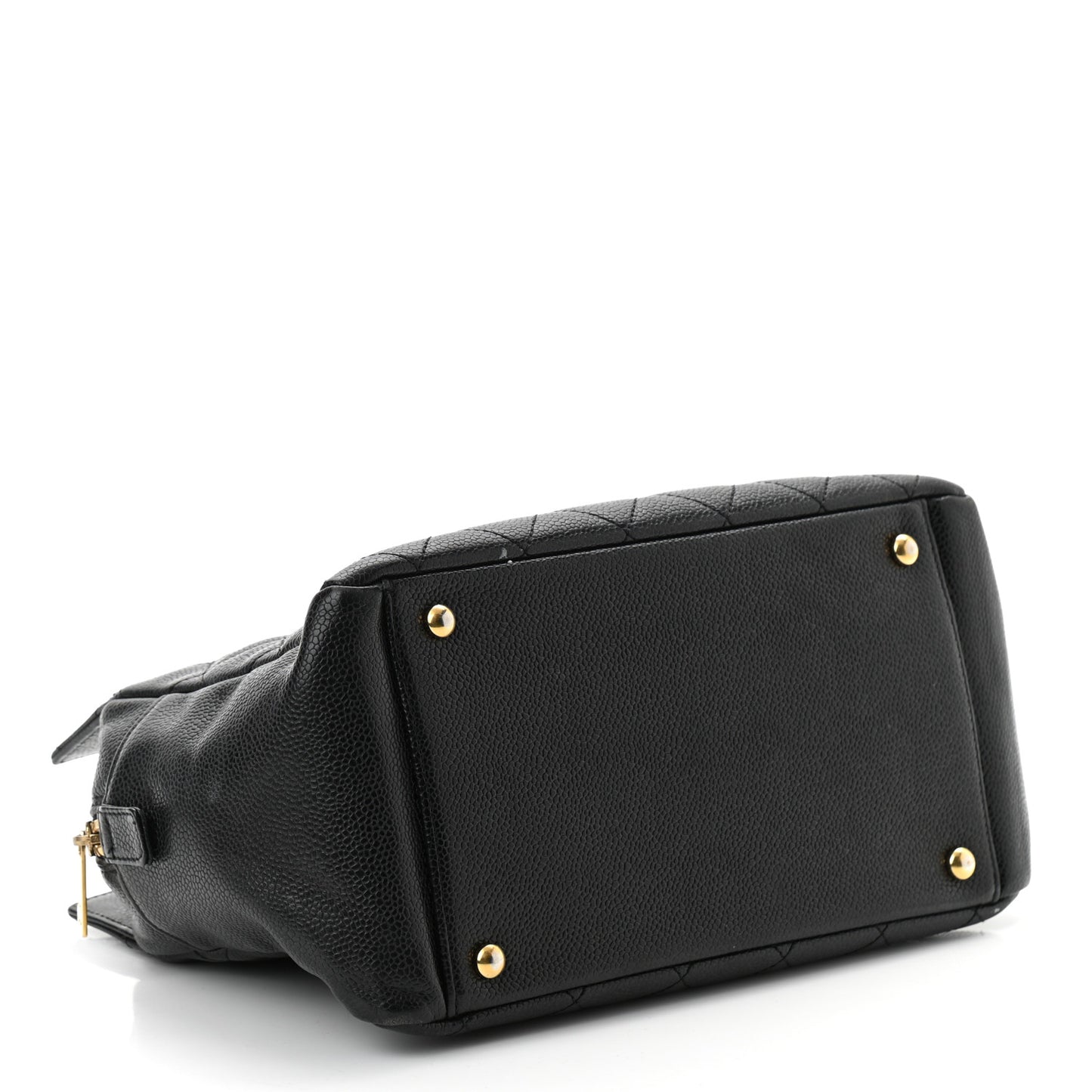 Caviar Quilted Petit Timeless Tote PTT Black