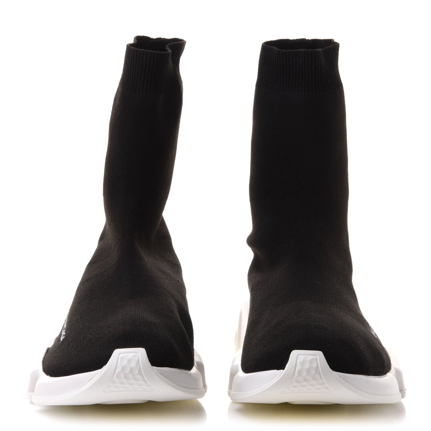 Balenciaga Neoprene Knit Mens Speed Sock Sneakers 41 Black White 2 of 8