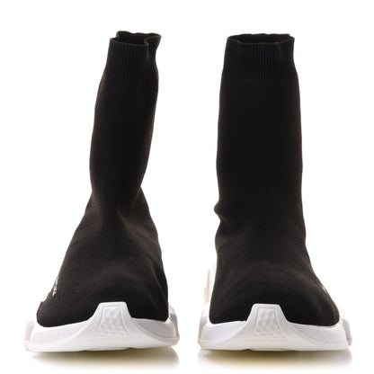 Balenciaga Neoprene Knit Mens Speed Sock Sneakers 41 Black White 2 of 8