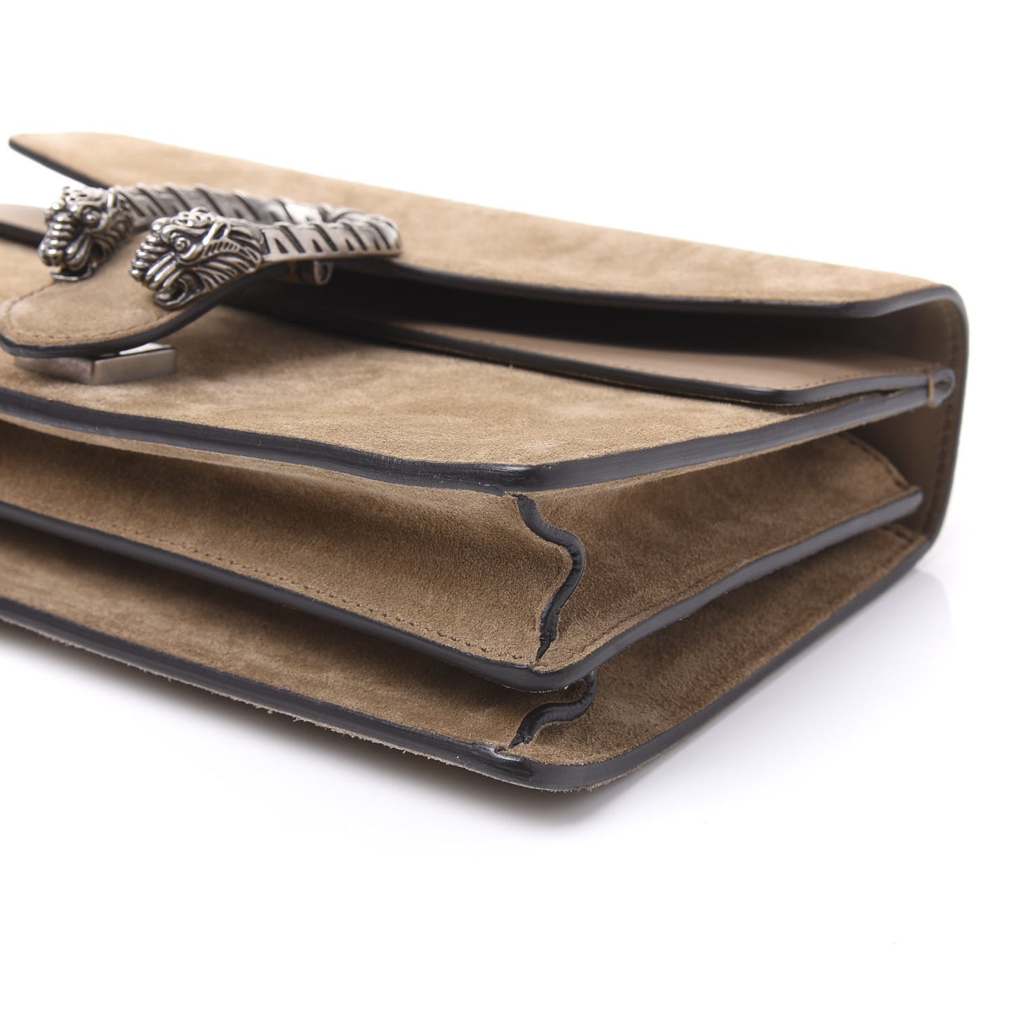 Suede Small Dionysus Shoulder Bag Taupe