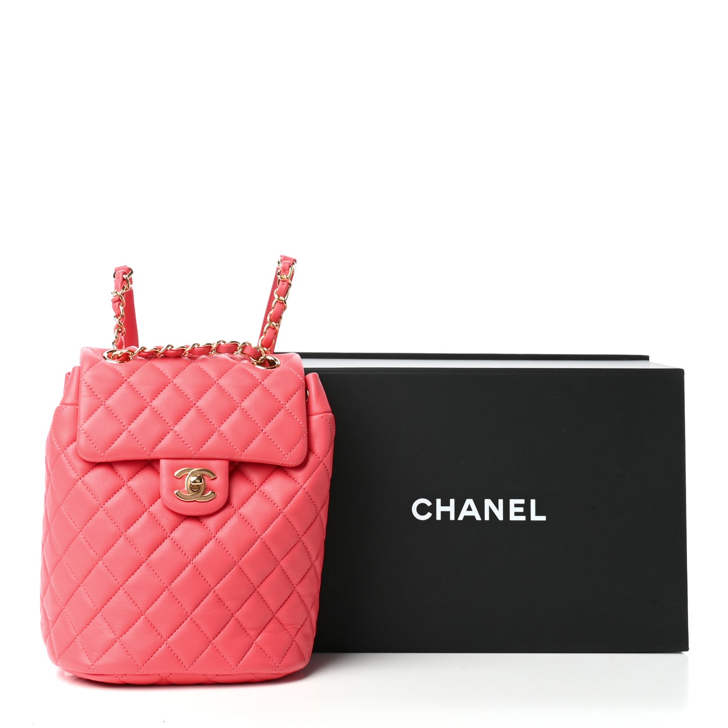 Lambskin Quilted Mini Urban Spirit Backpack Pink