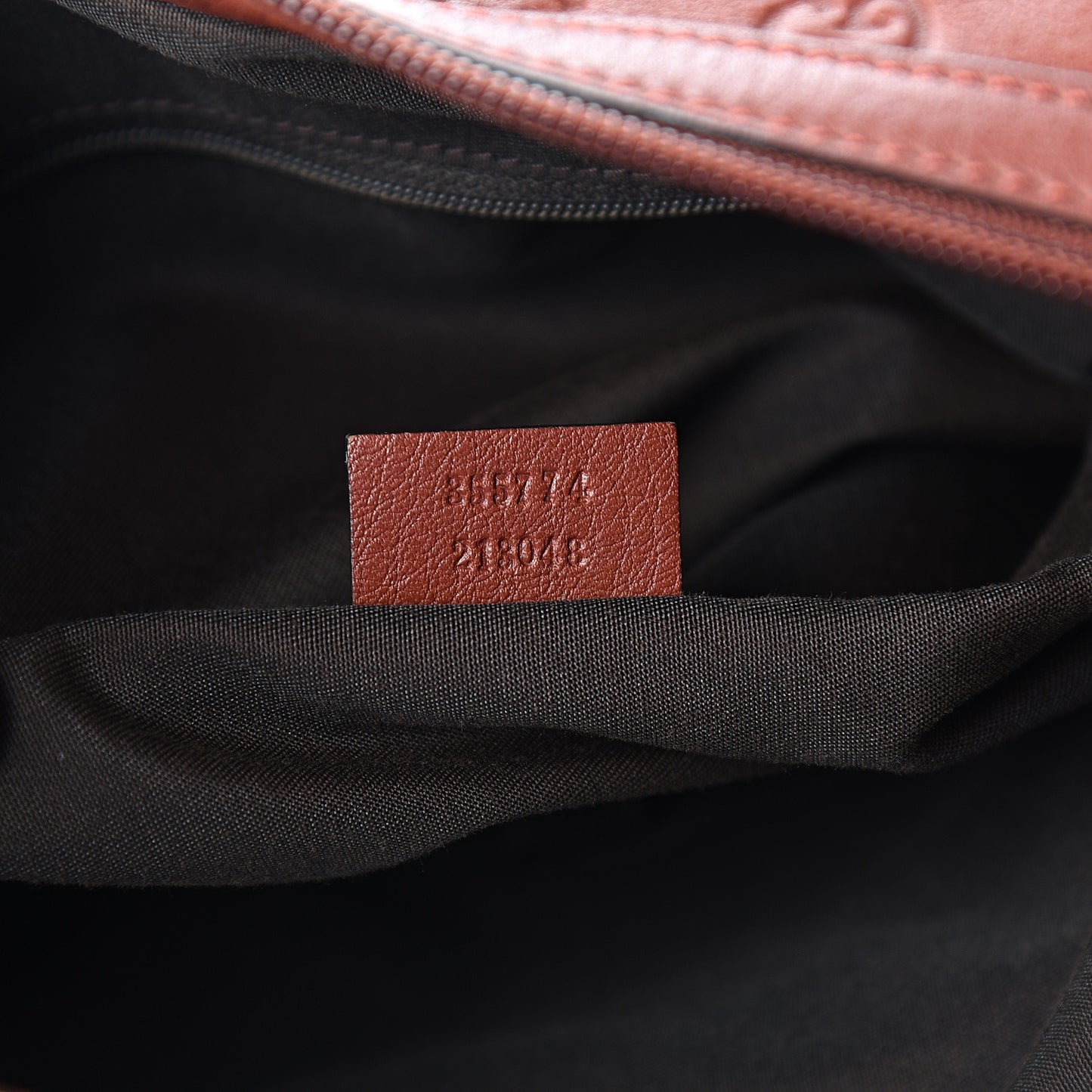 Guccissima Large Bamboo D-Ring Hobo Burgundy