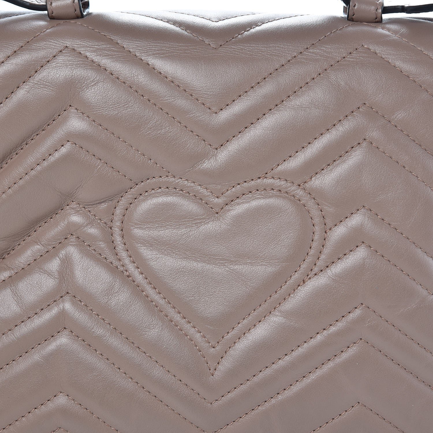 Gucci Calfskin Matelasse Small GG Marmont Top Handle Shoulder Bag Porcelain Rose 14 of 15