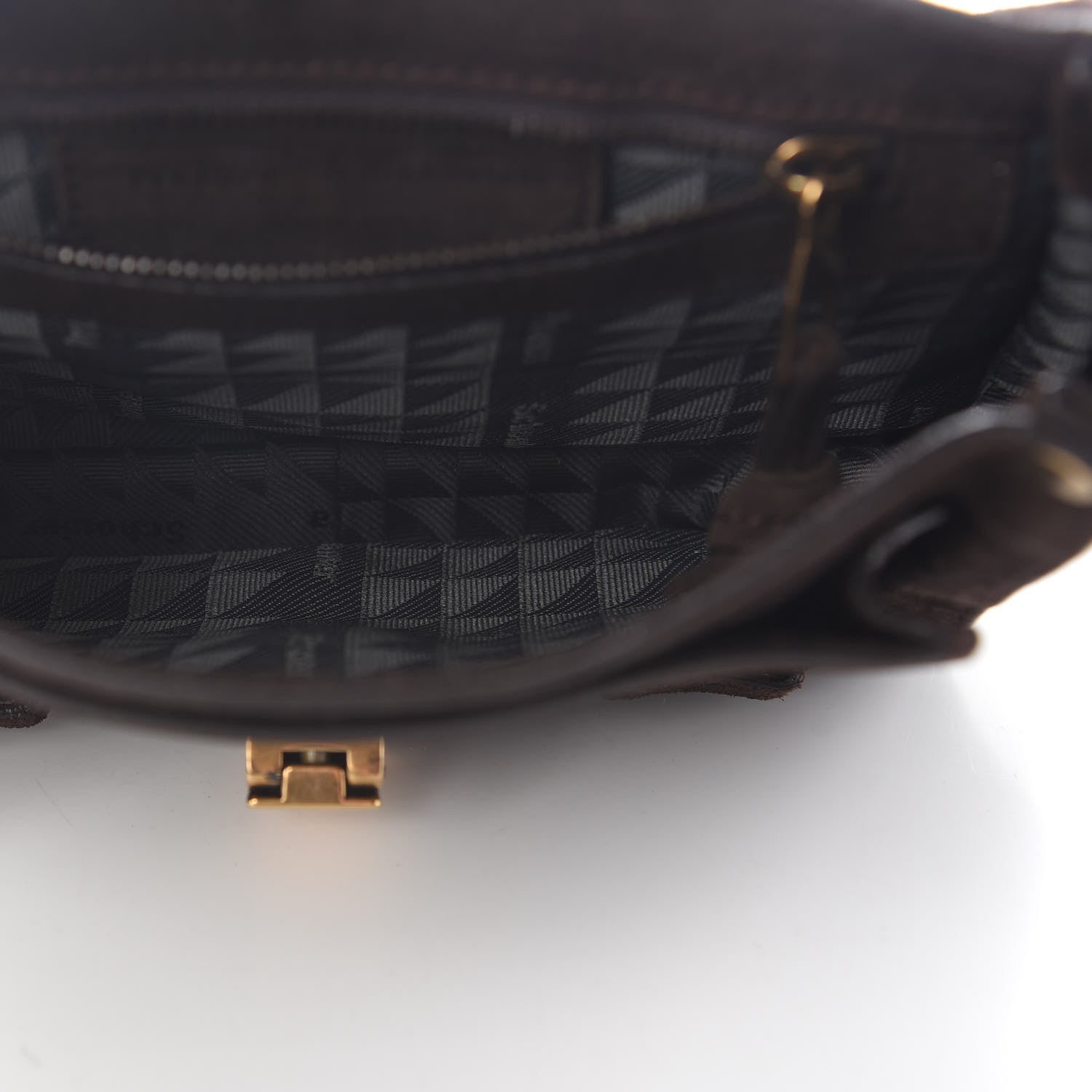 Proenza Schouler Suede Fringed PS1 Crossbody Pouch Bark 4 of 9