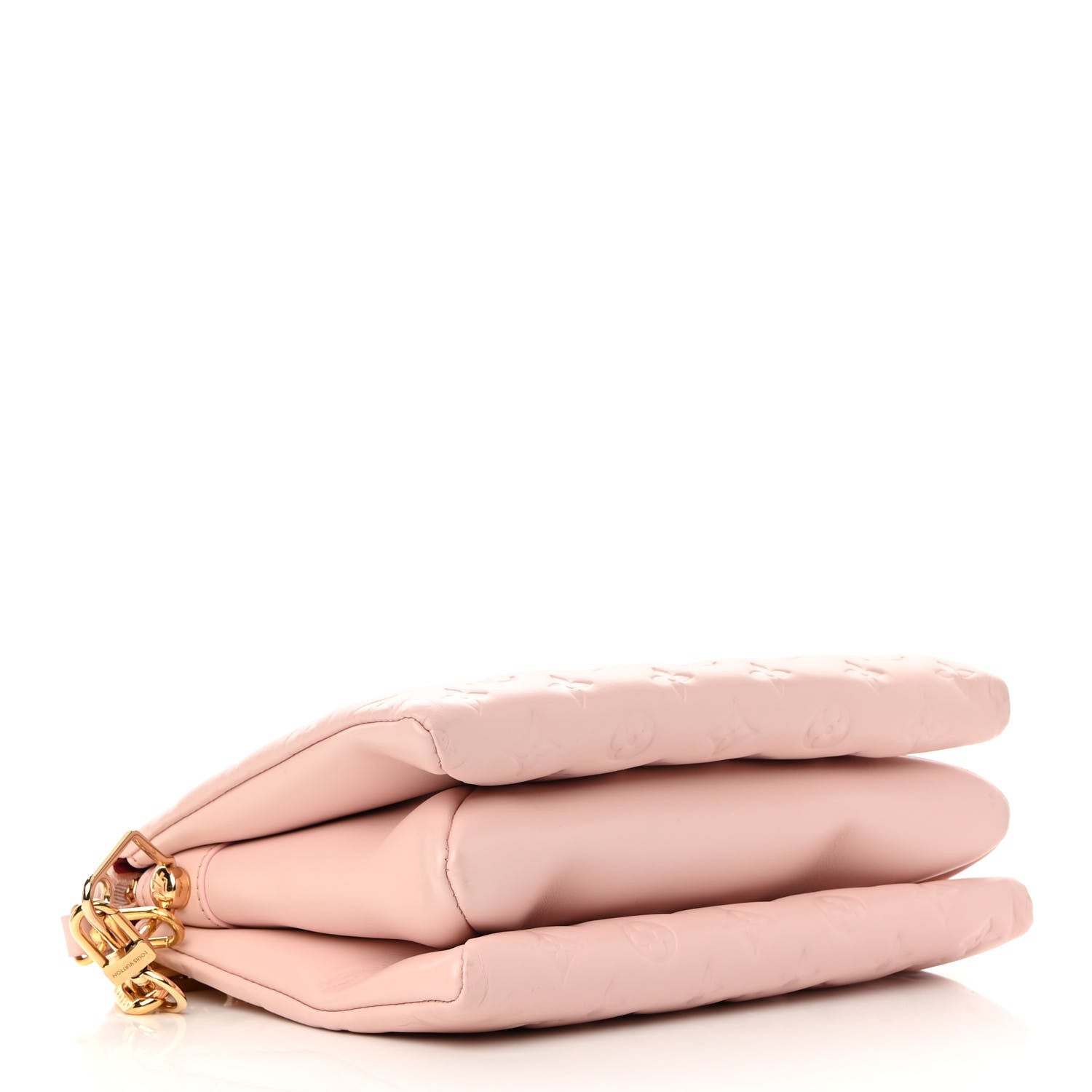 Louis Vuitton Lambskin Embossed Monogram Coussin PM Rose 4 of 13