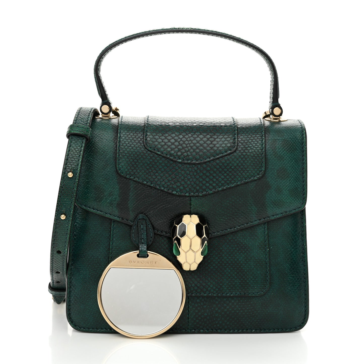 Karung Serpenti Forever Top Handle Forest Emerald