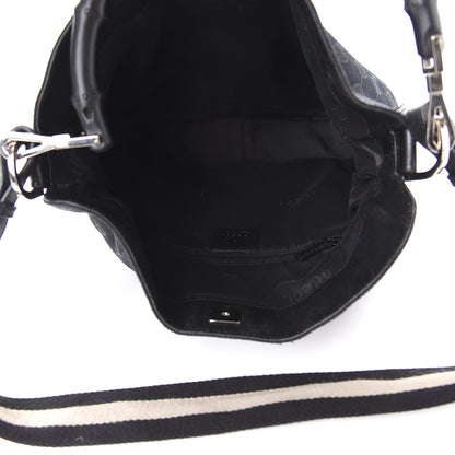 Gucci Monogram Bamboo Top Handle Bag Black 6 of 12