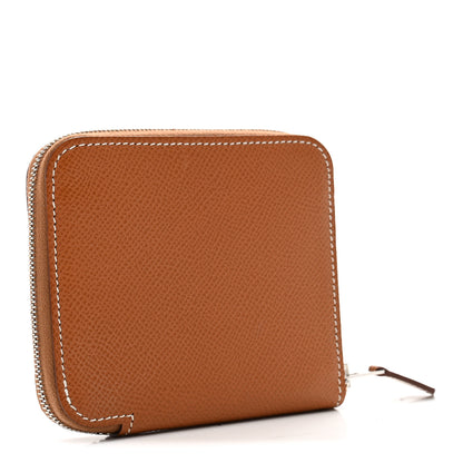 Hermes Epsom Silk'in Compact Wallet Gold 3 of 8