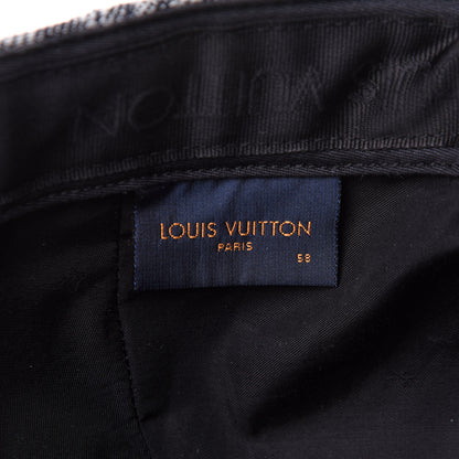 Louis Vuitton Monogram Tapestry Cap 58 Blue 7 of 8