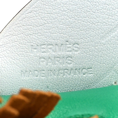Hermes Milo Lambskin Grigri Rodeo Pegase Horse Bag Charm PM Menthe Sesame Bleu Brume 3 of 5