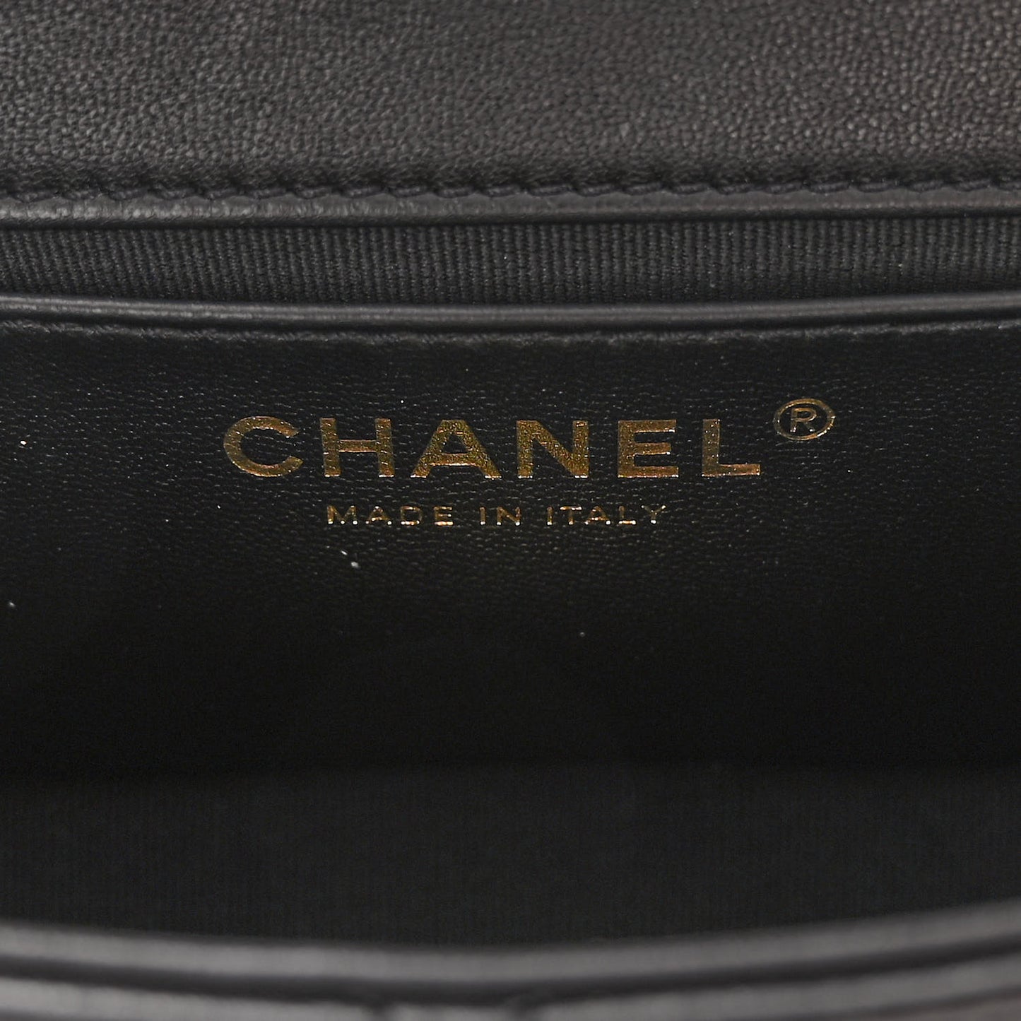 Lambskin Quilted Small Whipstitch Flap Bag Black