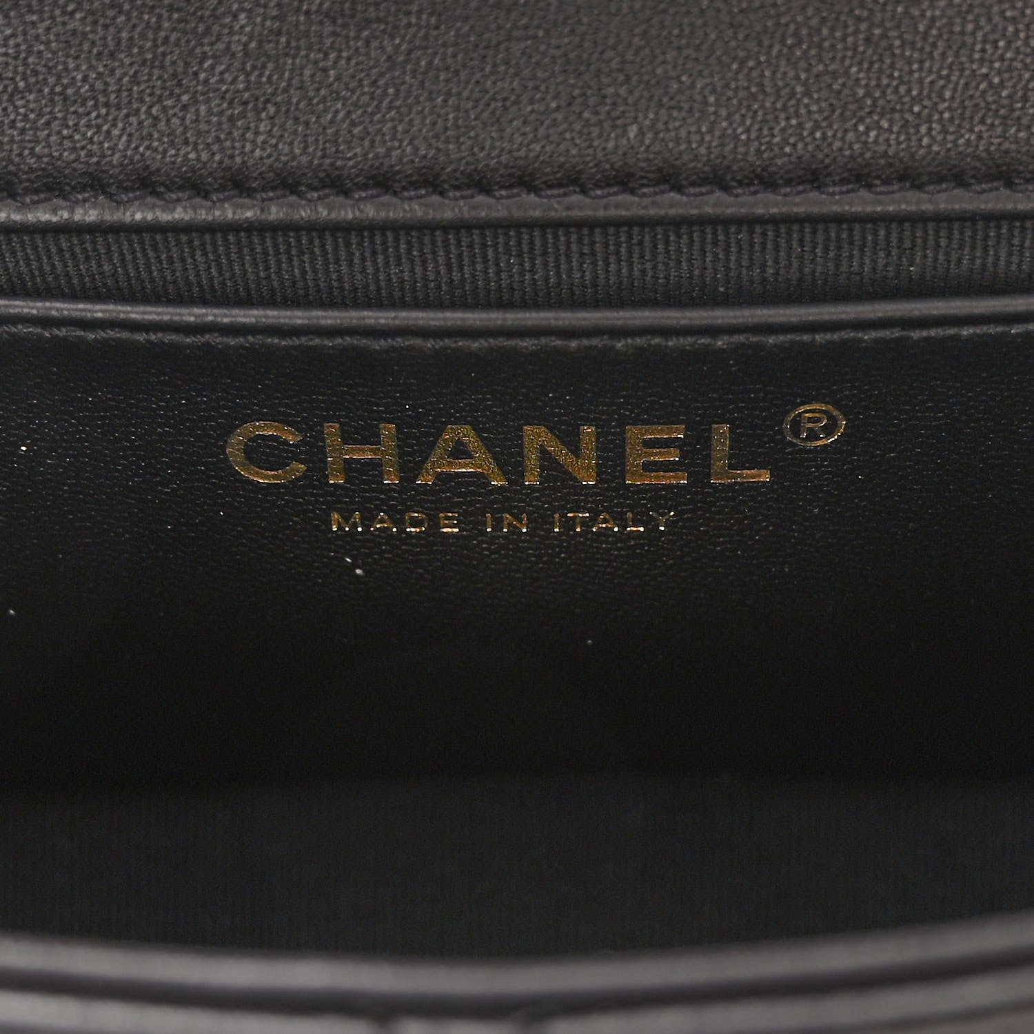 Chanel Lambskin Quilted Small Whipstitch Flap Bag Black 6 of 10