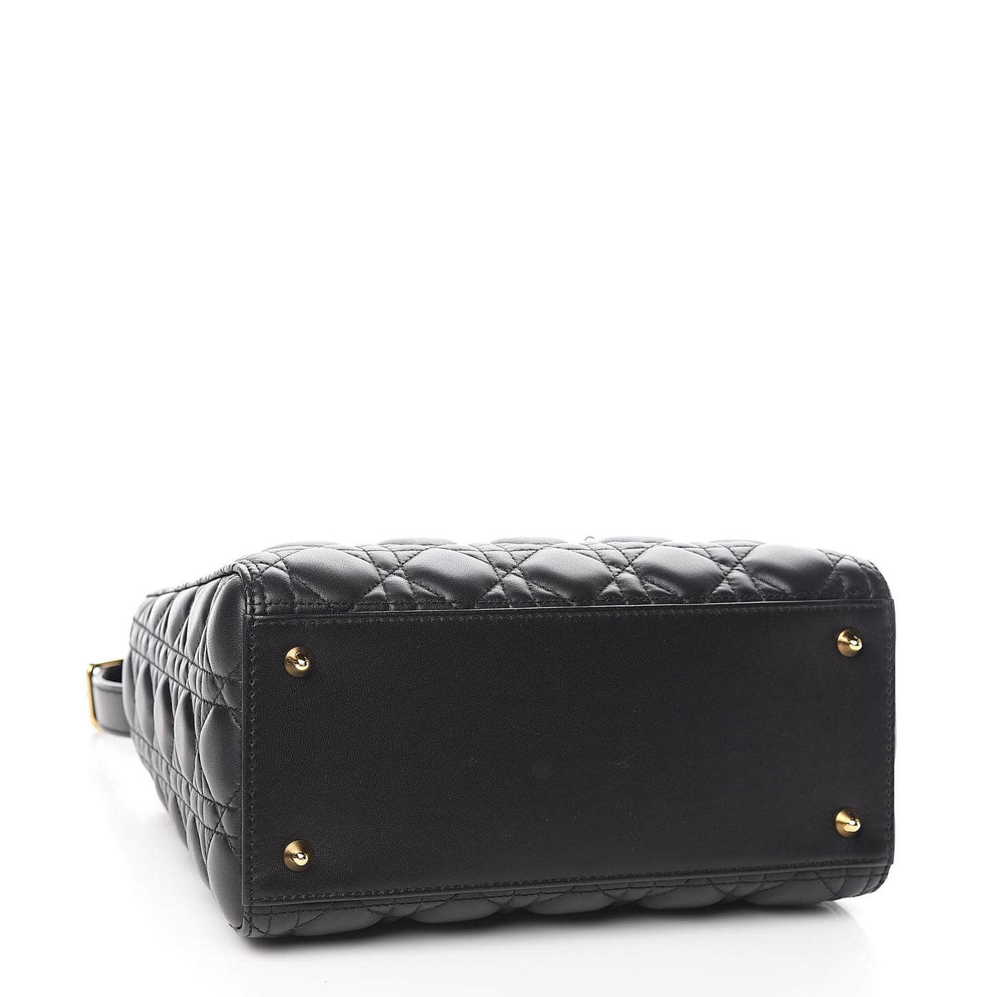 Lambskin Cannage Medium Lady Dior Black