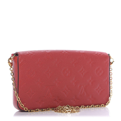 Louis Vuitton Empreinte Pochette Felicie Chain Wallet Cherry 3 of 9