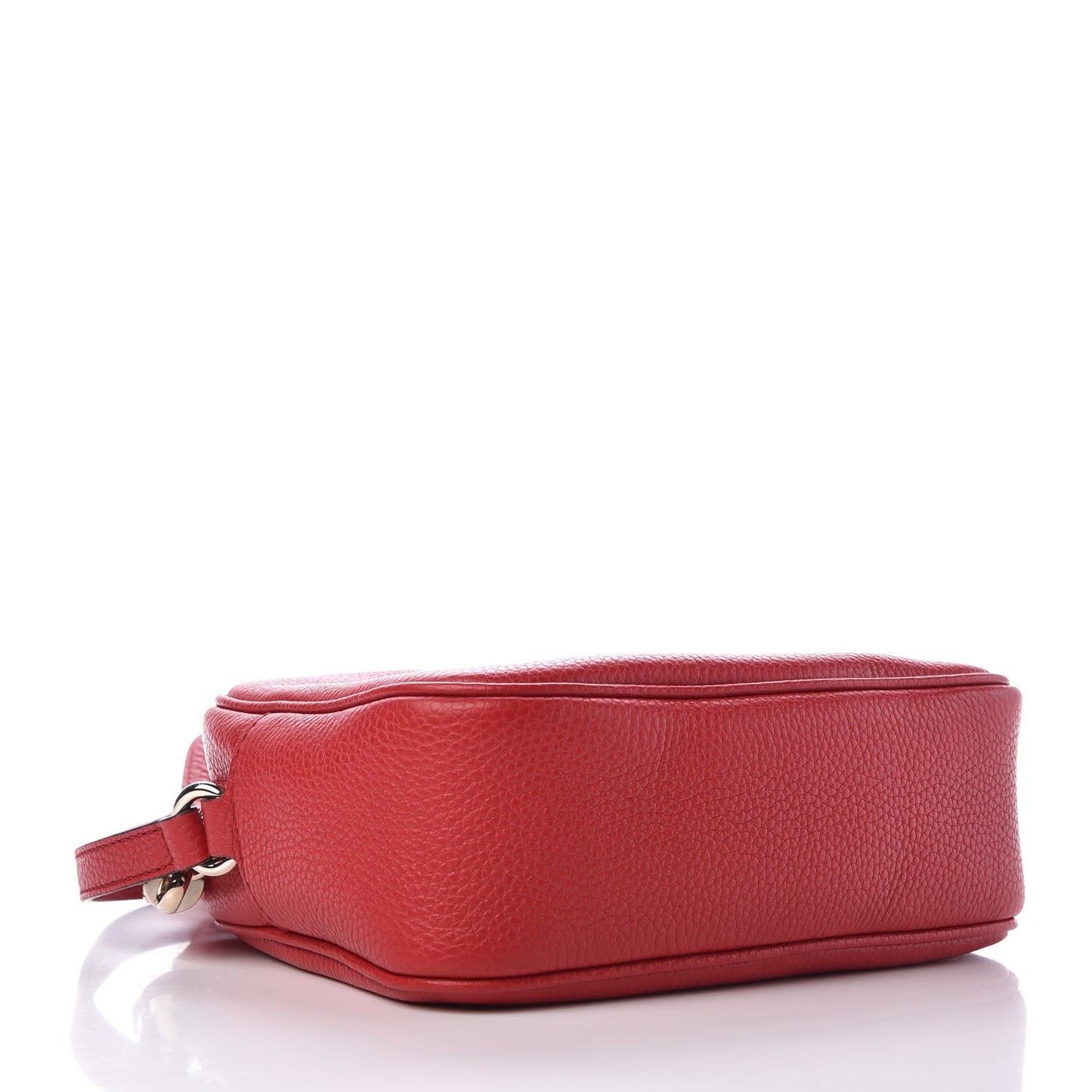 Pebbled Calfskin Small Soho Disco Bag Tabasco Red