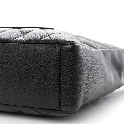 Chanel Caviar Quilted Petit Shopping Tote PST Black 11 of 13