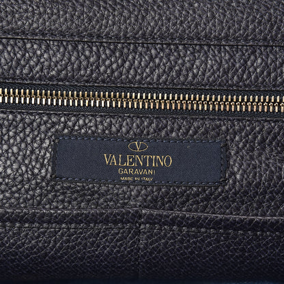 Valentino Garavani Denim Butterfly Embroidered Medium Rockstud Tote Light Denim Multicolor 6 of 9