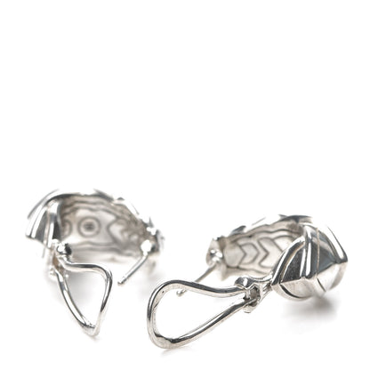 John Hardy Sterling Silver Legends Naga Buddha Belly Earrings 3 of 4