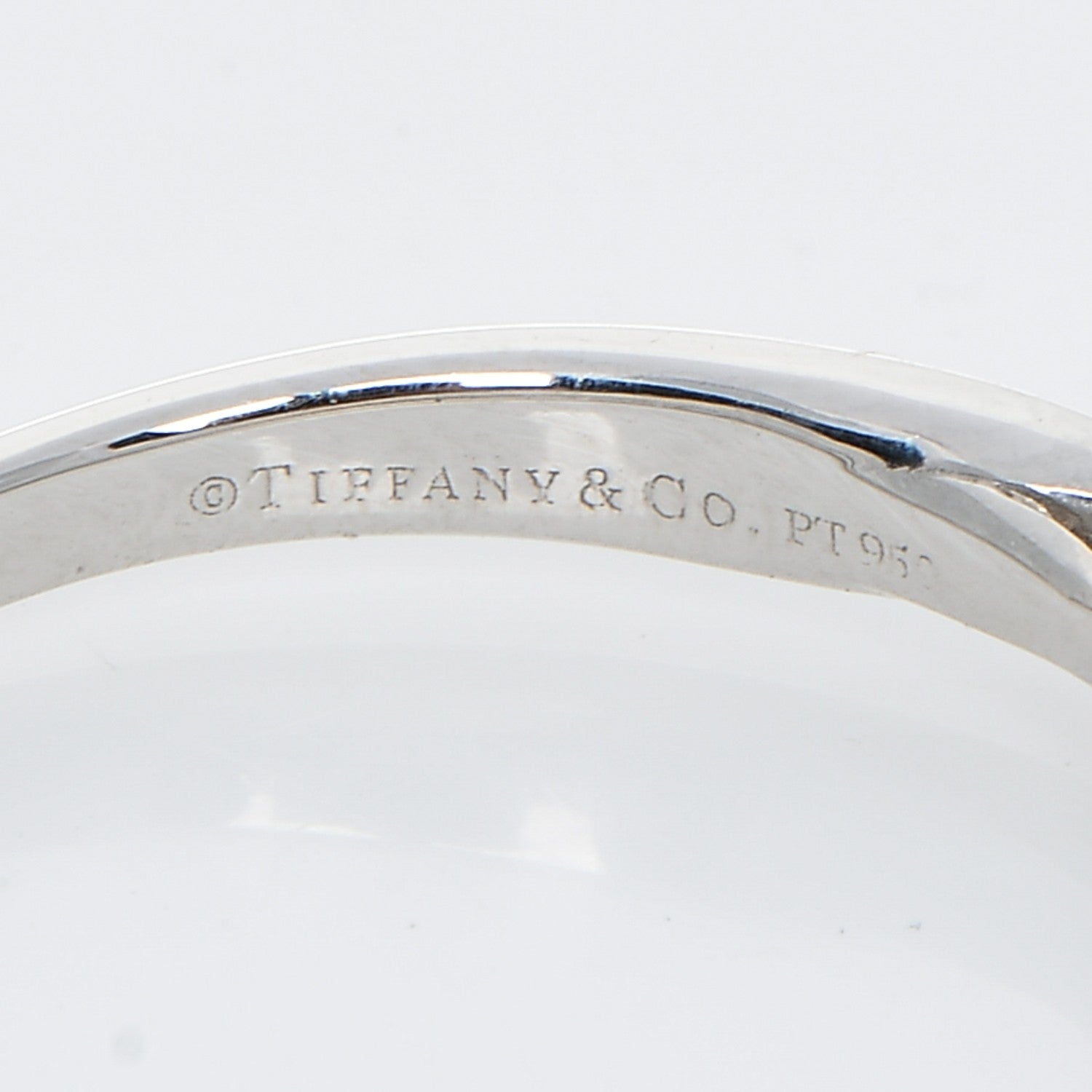 Tiffany Platinum Diamond Harmony Engagement Ring Wedding Band Set 63 10.25 9 of 10