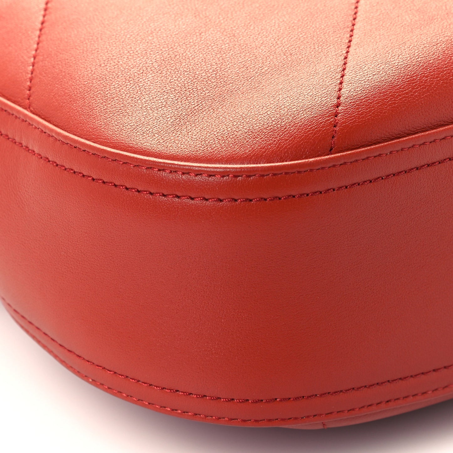 Calfskin Stitched Easy Mood Hobo Brown