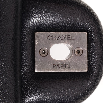 Chanel Shiny Lambskin Quilted Medium Burgundy Rocks Flap Black 6 of 9