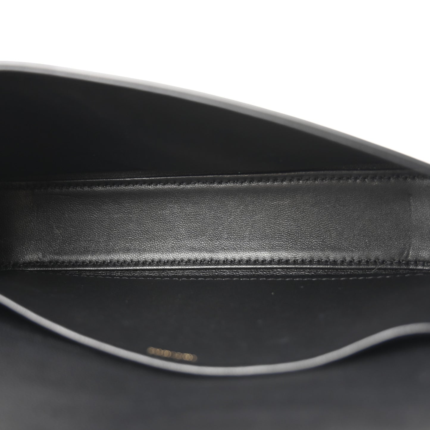 Shiny Calfskin Triomphe Shoulder Bag Black
