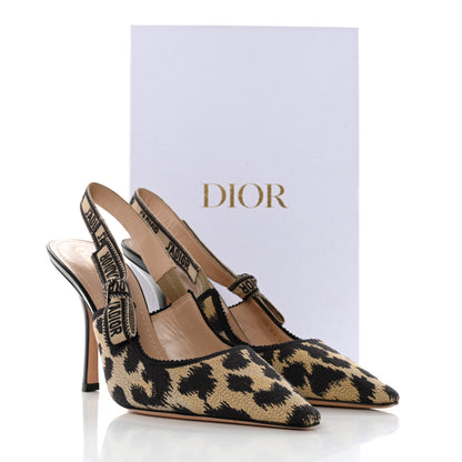 Christian Dior Mizza Cotton Ribbon Embroidered J'Adior Slingback 100mm Pumps 41 Natural 9 of 9