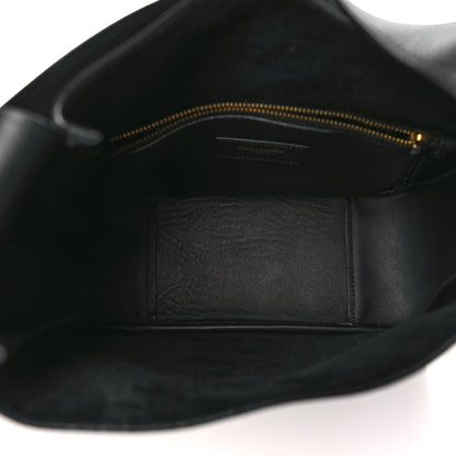 Saint Laurent Smooth Calfskin Small Le 5 A 7 Soft Hobo Black 5 of 9