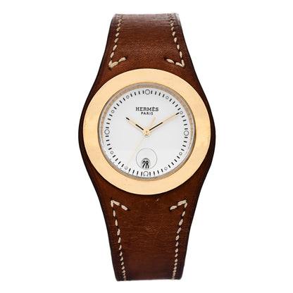 Hermes Stainless Steel Barenia 30mm Harnais Quartz Watch Fauve 1 of 5