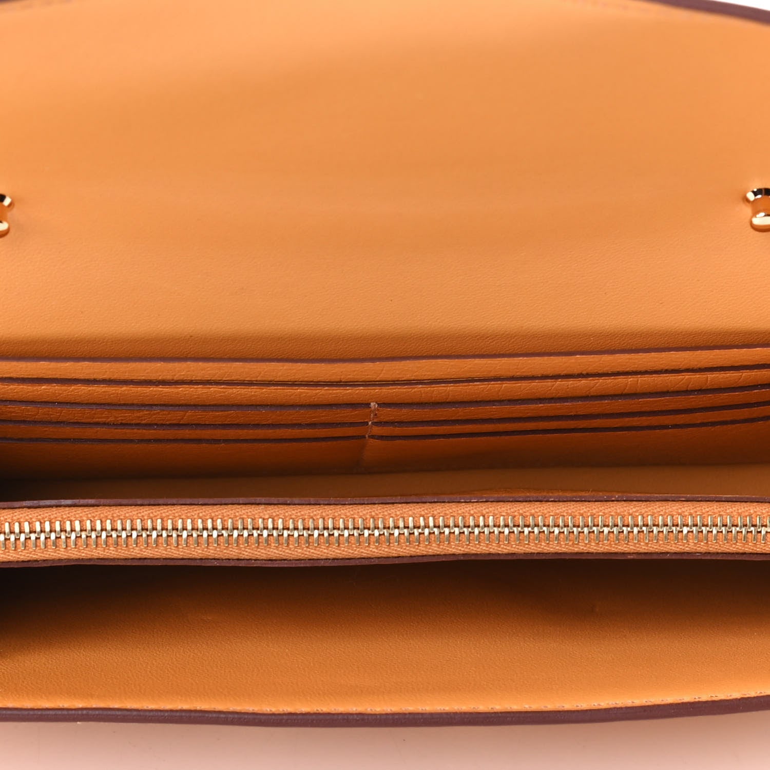 Hermes Ostrich Constance Long Wallet To Go Safran 4 of 5