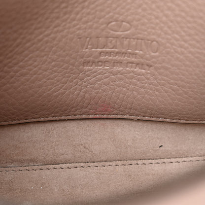 Valentino Garavani Pebbled Calfskin Medium Rockstud Flip Lock Crossbody Bag Poudre 10 of 16