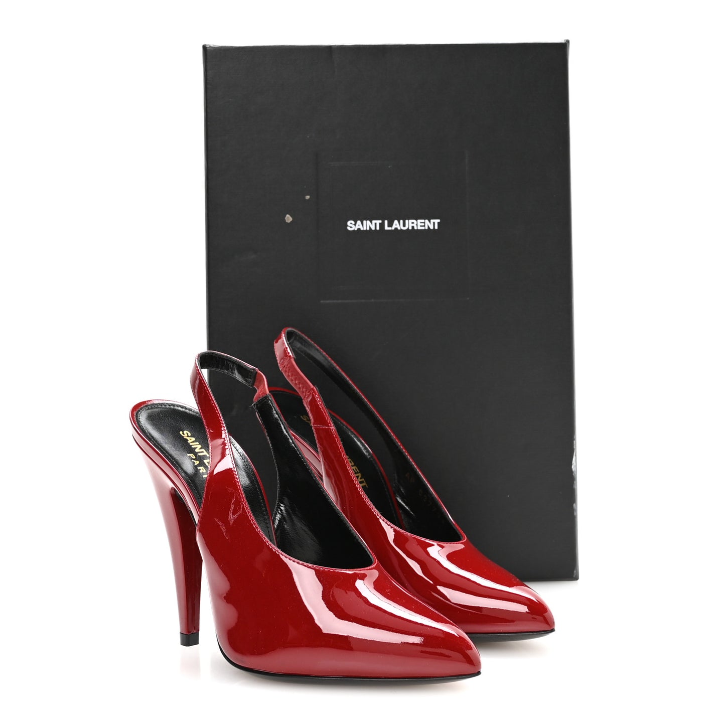 Patent Venus 110 Slingback Pumps 36 Hot Red