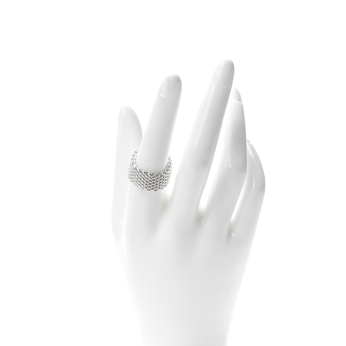 Sterling Silver Somerset Mesh Ring 56 7.5