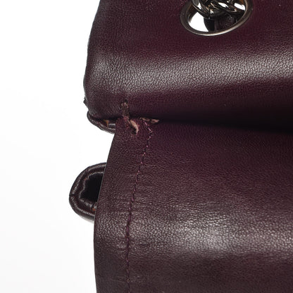 Chanel Lambskin Quilted Jumbo Double Flap Dark Purple 12 of 15