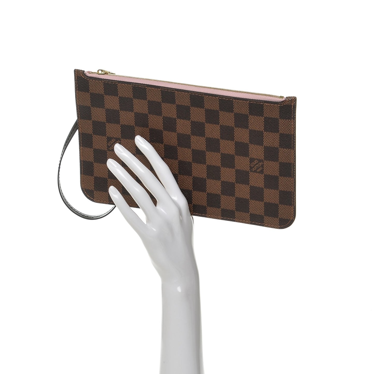 Damier Ebene Neverfull MM GM Pochette Rose Ballerine