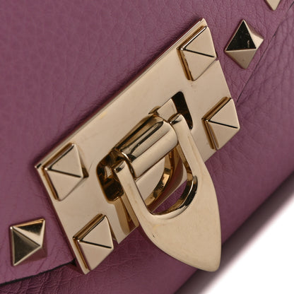 Valentino Garavani Pebbled Calfskin Mini Rockstud Crossbody Bag Giacinto 11 of 12