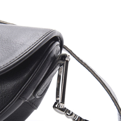Christian Dior Calfskin Saddle Bag Black 11 of 16