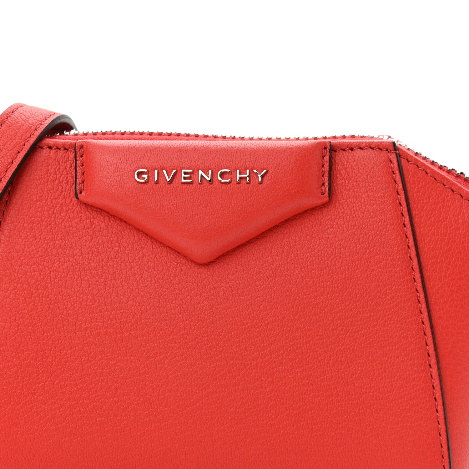 Givenchy Sugar Goatskin Nano Antigona Light Red 7 of 9