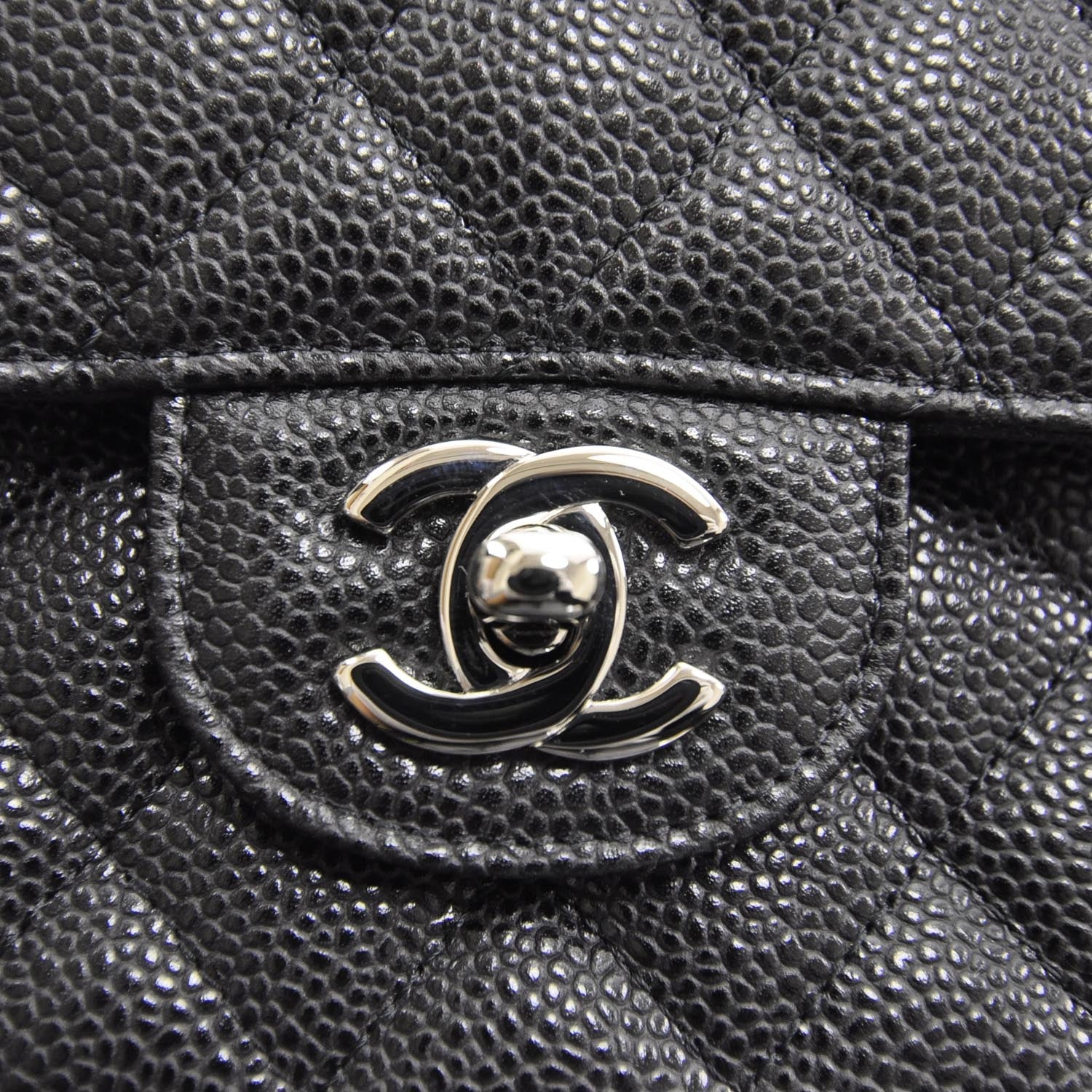 Chanel Caviar Quilted Medium Double Flap Black 10 of 10