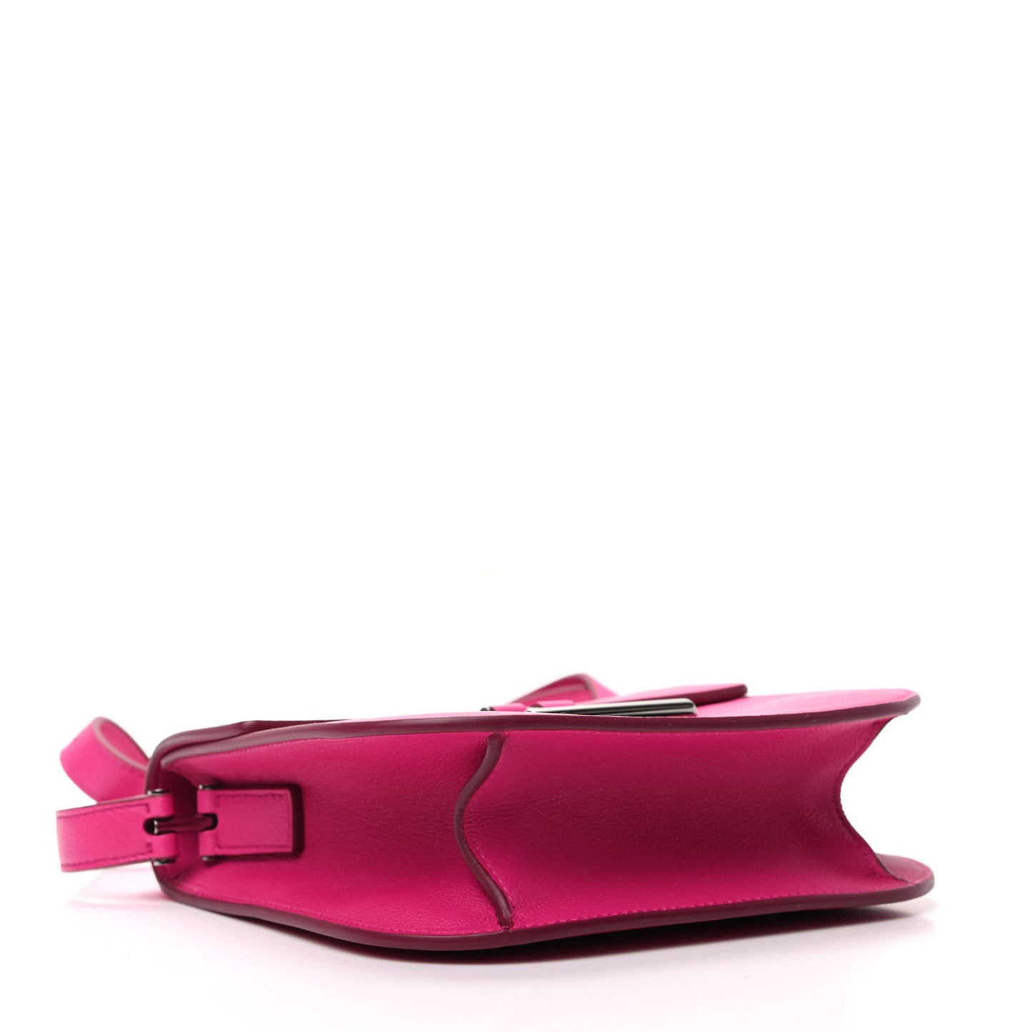 Calfskin Mini T Clasp Tara Crossbody Bag Pink