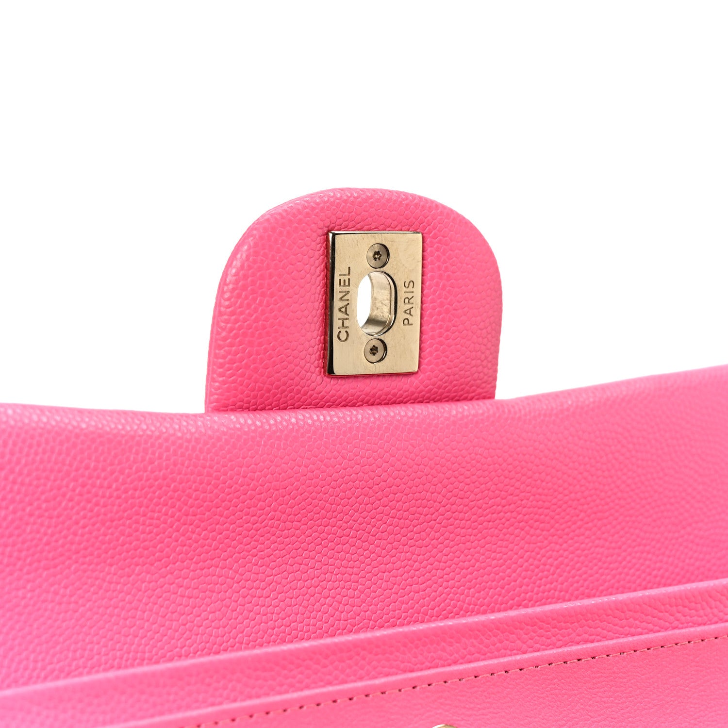 Chanel Caviar Quilted Medium Double Flap Pink 7 of 12