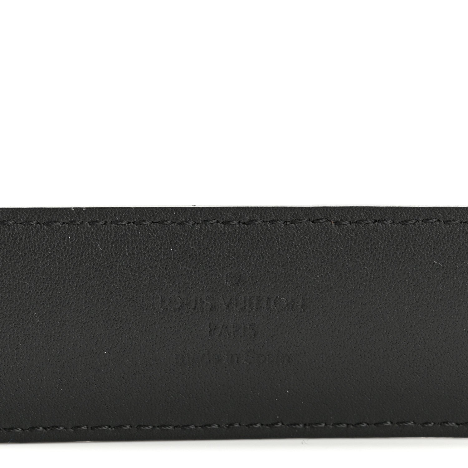 Louis Vuitton Monogram Calfskin 20mm LV Circle Reversible Belt 90 36 Black 5 of 7