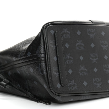 MCM Visetos Medium Reversible Shopper Tote Black 11 of 14